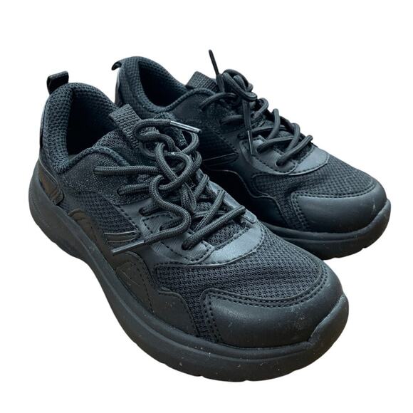 Treesky Womens Size 5.5 Black Mesh Lace Up Non Slip Atheltic Work Sneaker Shoes - Picture 1 of 4